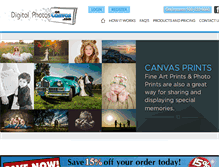 Tablet Screenshot of digitalphotosoncanvas.com